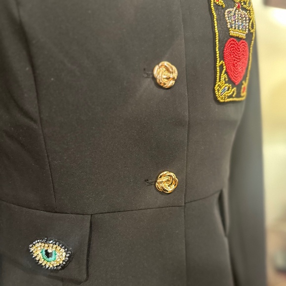 Haver & Blair Jackets & Blazers - Haver & Blair Black Embellished Blazer